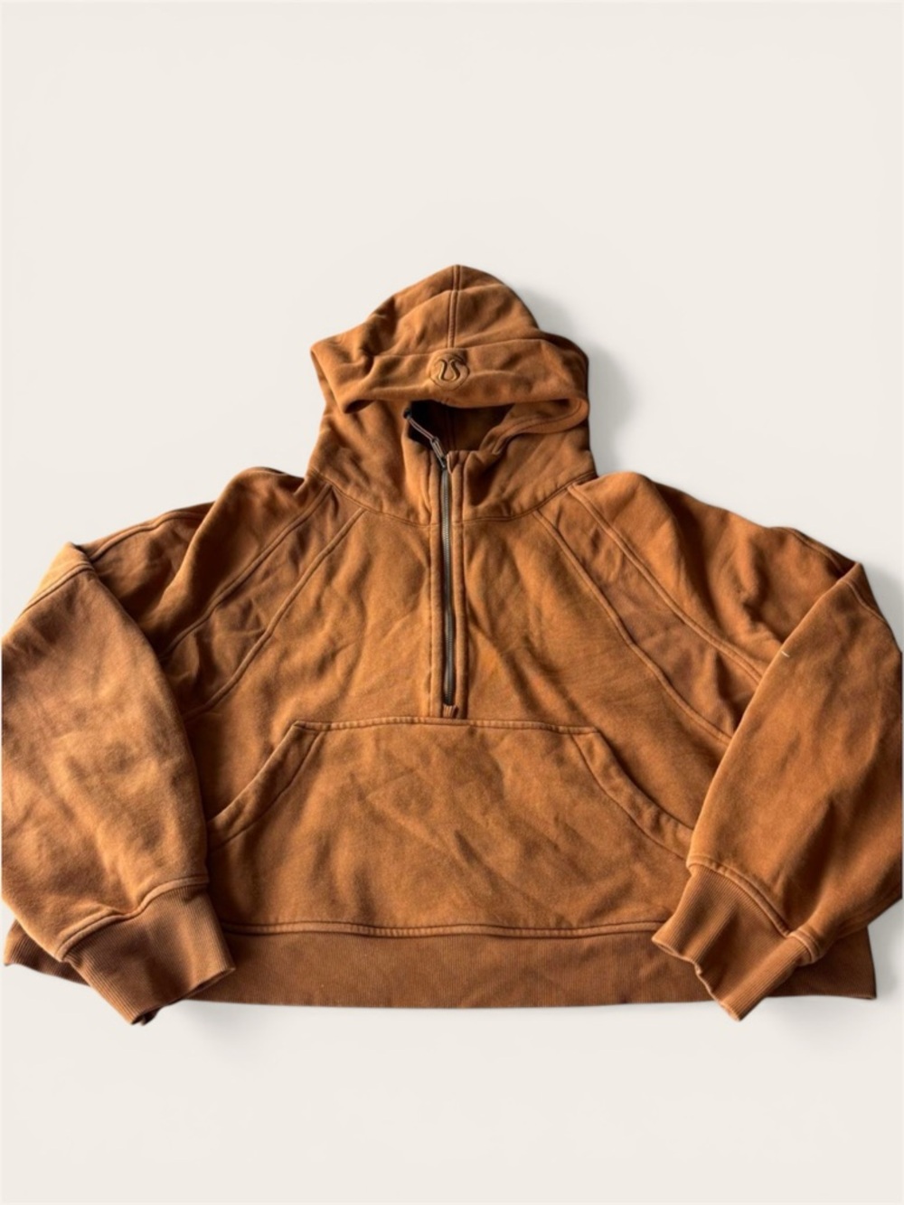 lululemon athletica Burnt Orange Half-Zip Hoodie